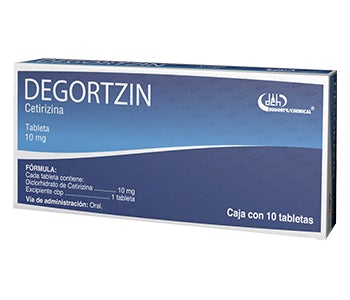 DEGORTZIN c/10 TABS. 10 MG.