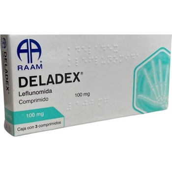 DELADEX c/3 COMPS. 100 MG. leflunomida