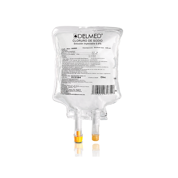 DELMED (Cloruro de Sodio) Sol. Iny. 0.9% Bolsa  250 ML.