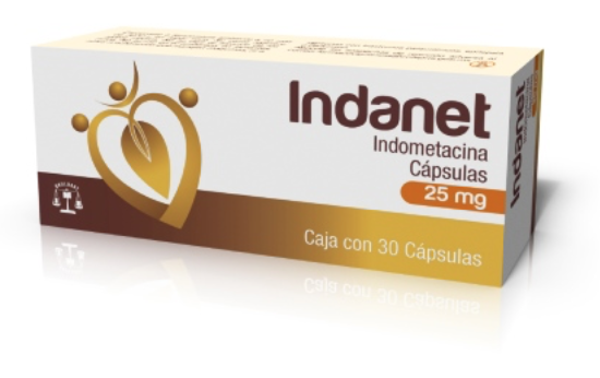 INDANET c/30 CAPS. 25 MG.