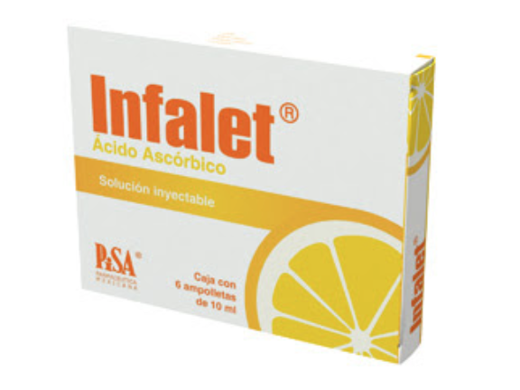 INFALET Sol. Iny. c/6 AMPTAS. 1 G/10 ML.