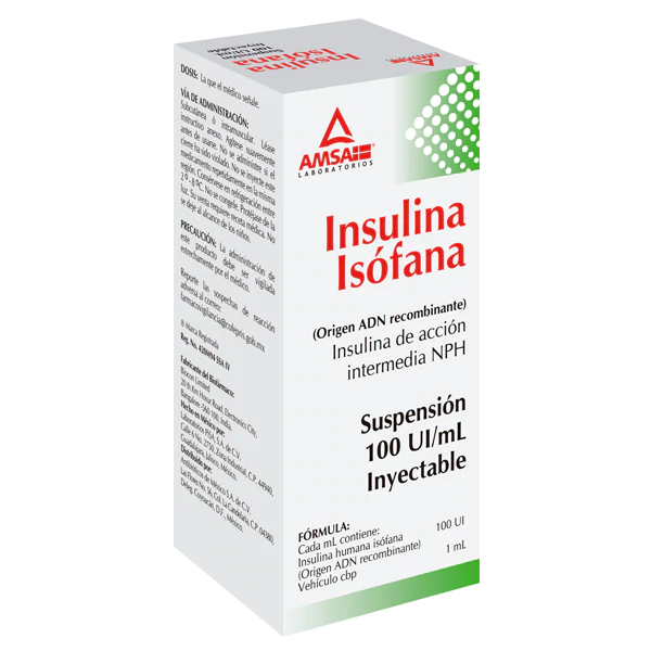 INSULINA HUMANA (AMSA) SOL. INY. C/1 FCO. AMP. 10