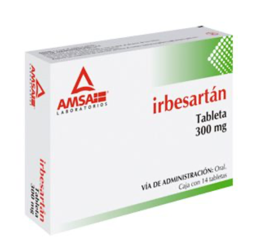 IRBESARTÁN (Amsa) c/14 TABS. 300 MG.