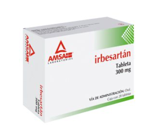 IRBESARTÁN (Amsa) c/28 TABS. 300 MG.