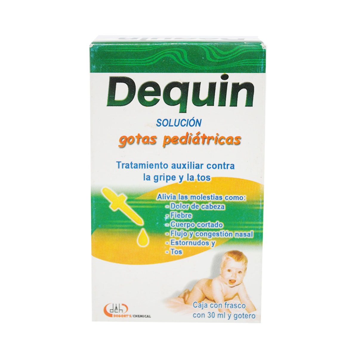DEQUIN SOL. GOTAS Pedtcas. Fco. 30 ML. 2.0-0.10-0.02-2.5 G/100 ML.