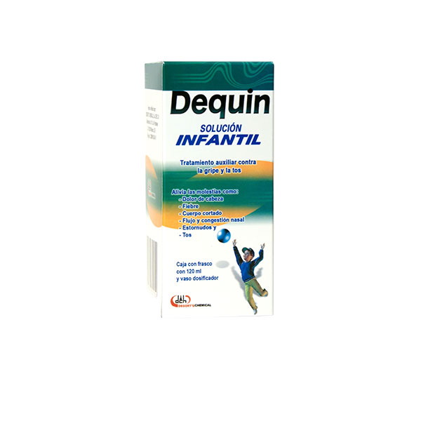 DEQUIN SOL. Infantil Fco. 120 ML. 2.0-0.1-0.2-2.5 G/100 ML.