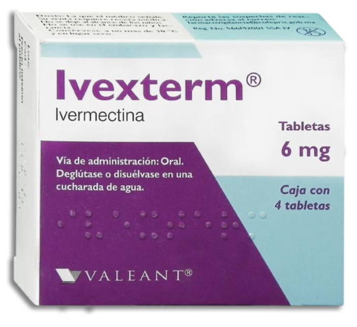 IVEXTERM c/4 TABS. 6 MG. ivermectina