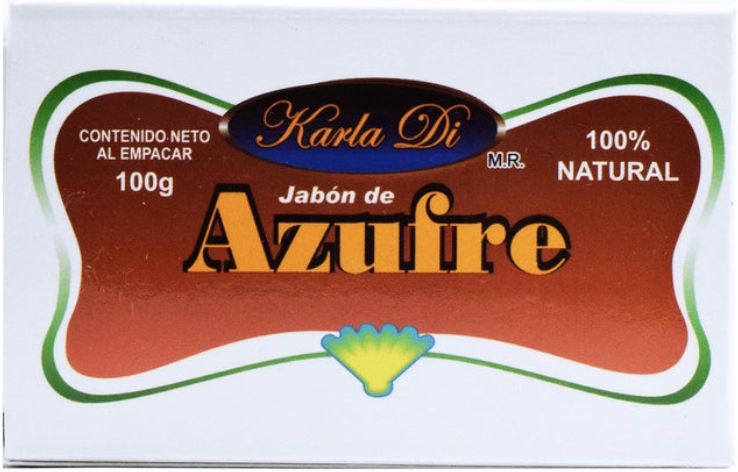 JABON de AZUFRE (Karla Di) Barra c/100 G.