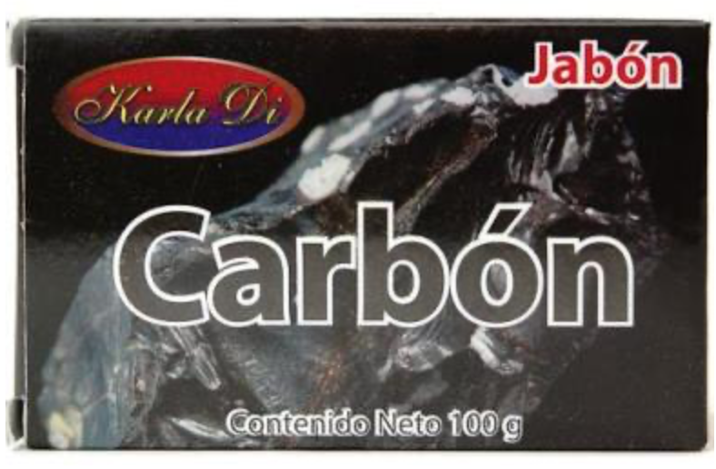 JABÓN de CARBÓN ACTIVADO (Karla Di) Barra c/100 G.