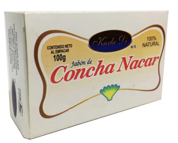 JABÓN de CONCHA NÁCAR (Karla Di) Barra c/100 G.