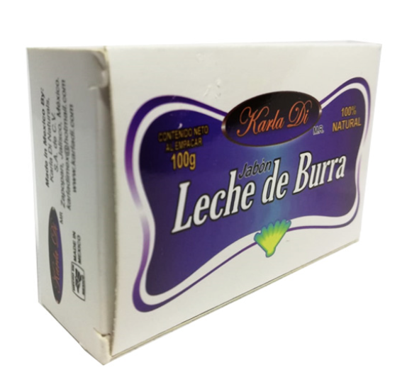 JABÓN de LECHE DE BURRA (Karla Di) Barra c/100 G.
