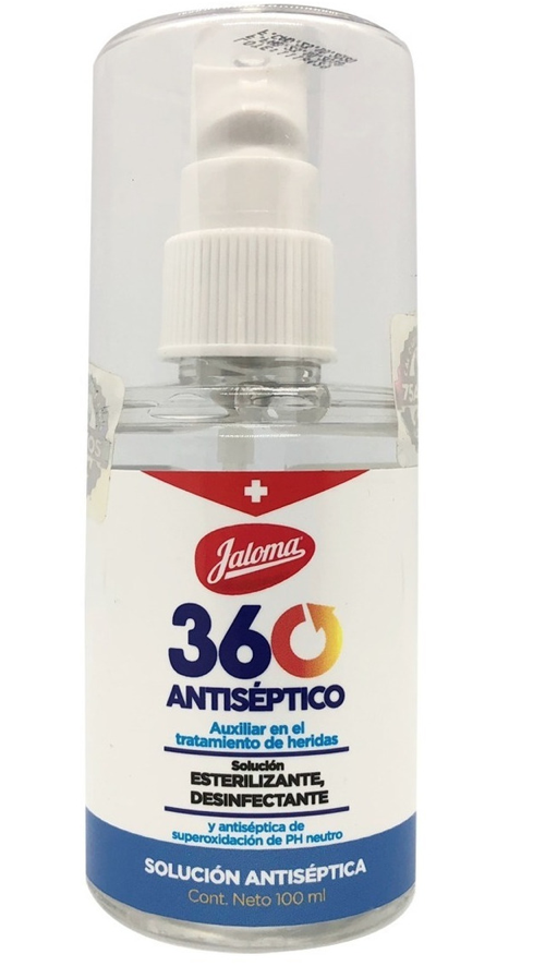 360 ANTISÉPTICO SOLUCIÓN  Fco. Atomizador 100 ML. 60 PPM.