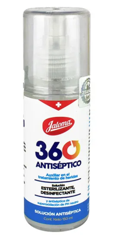 360 ANTISÉPTICO SOLUCIÓN  Fco. Atomizador 150 ML. 60 PPM.