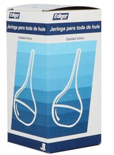 JERINGA PERA TODA DE HULE (Edigar) No.1 Bolsa c/1 Pza.