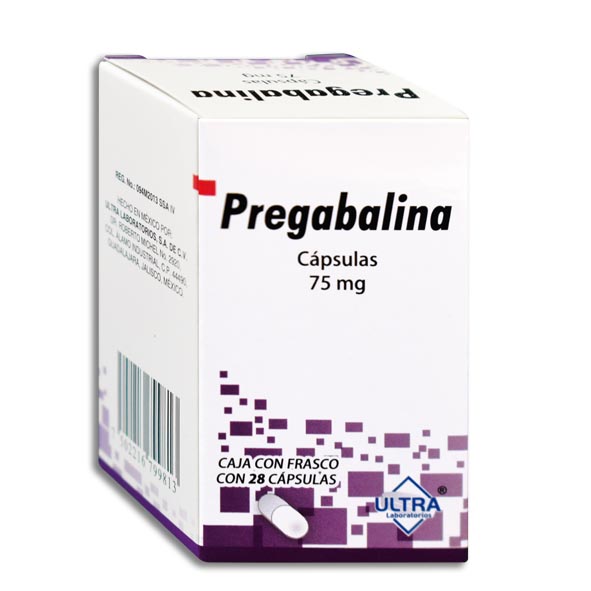 PREGABALINA (Ultra) c/28 CAPS.  75 MG.