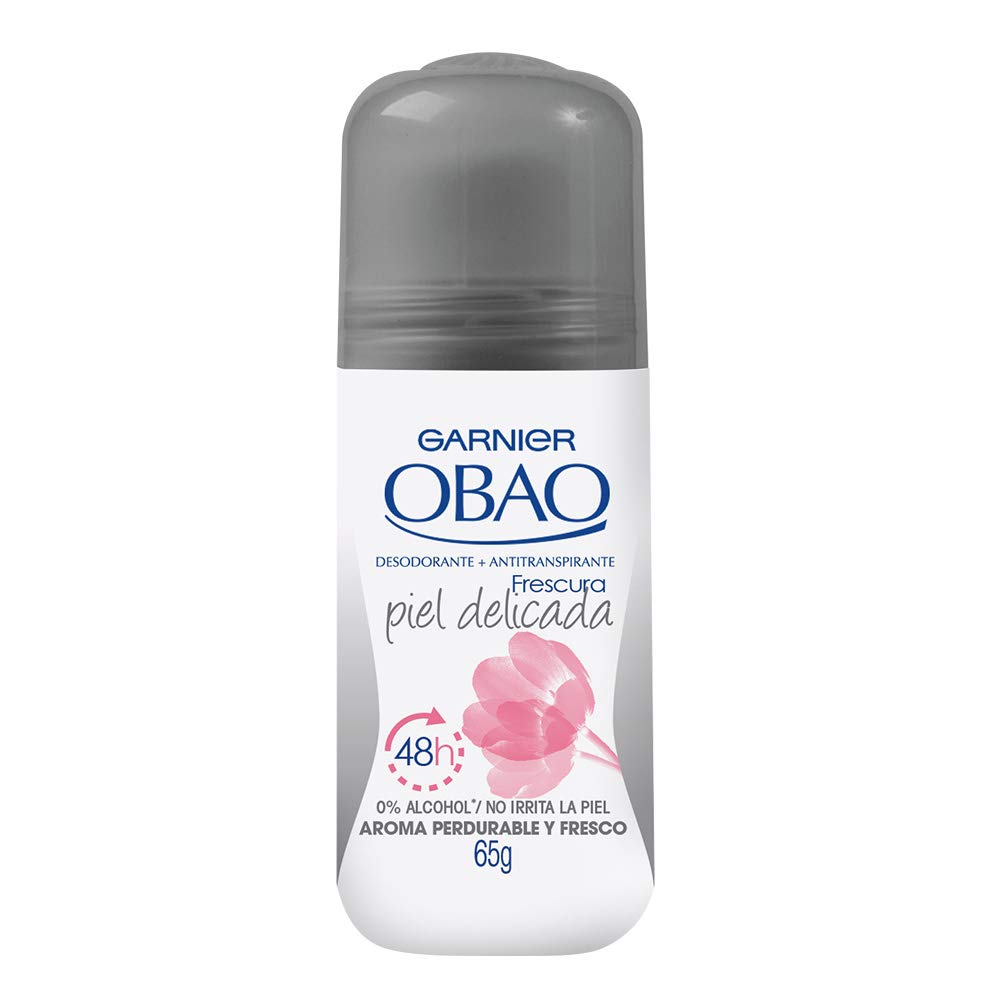 OBAO DESODORANTE Piel Delicada 48H Roll on p/Dama 65 G.