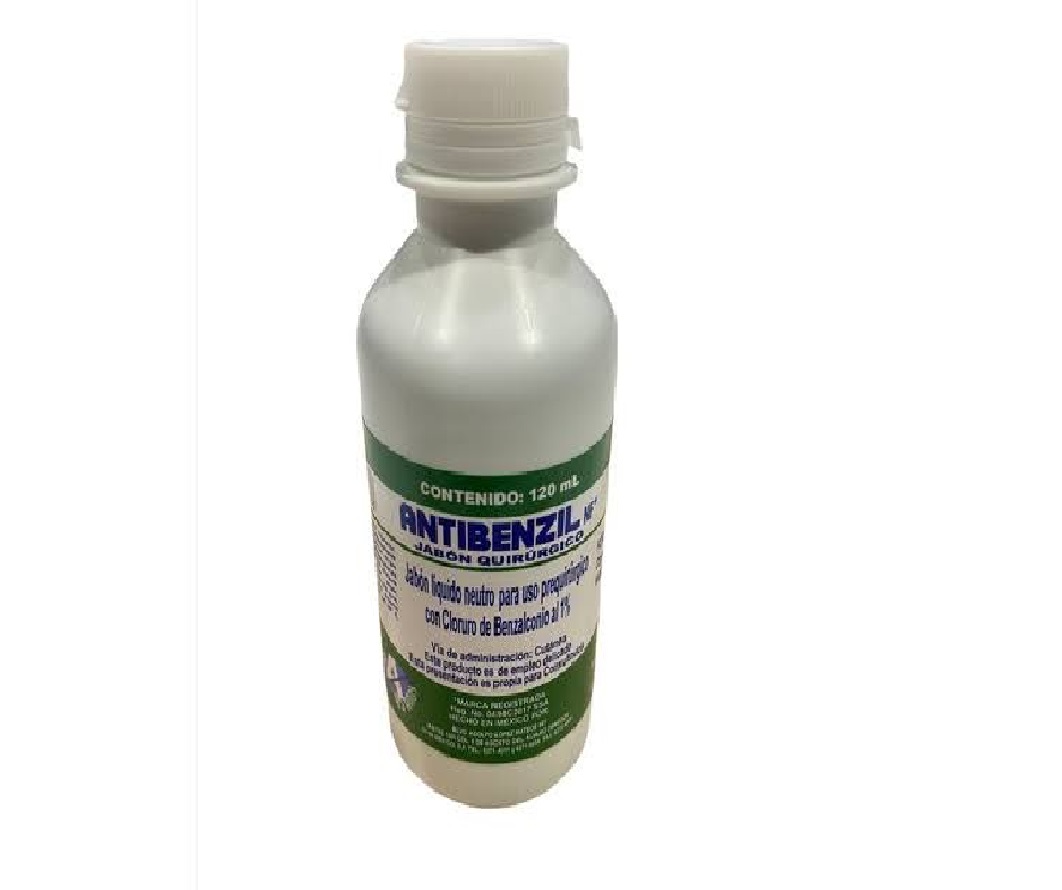 ANTIBENZIL NF JABÓN QUIRÚRGICO SOLUCIÓN AL 1% FCO.