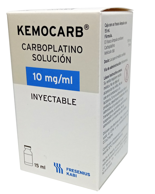 KEMOCARB Sol. Iny. c/1 FCO. AMP. 15 ML. 10 MG/1 ML.