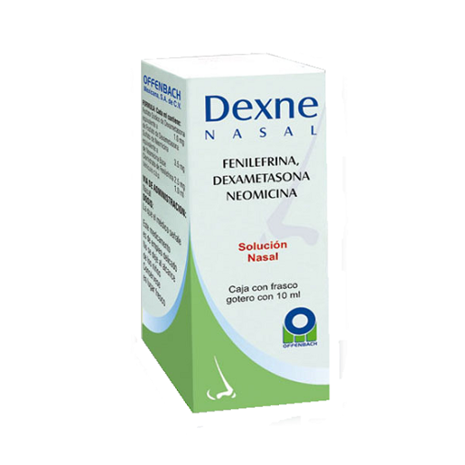 DEXNE NASAL SOL. Fco. Gotero 10 ML. 1.0-3.5-2.5 MG/1 ML.