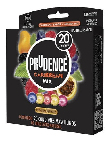 PRUDENCE CARIBBEAN SENSITIVE MIX Sabor y Aroma Cja. c/20 CONDS.