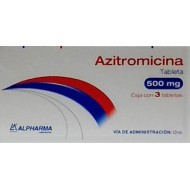 AZITROMICINA (Alpharma) c/3 TABS. 500 MG.
