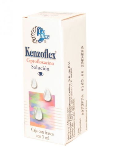 KENZOFLEX DUO SOL. OFTÁLMICA Fco. Gotero 5 ML. 3.5-1 MG/1 ML. ciprofloxacino+dexametasona