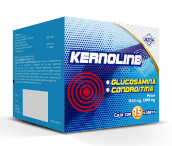 KERNOLINE c/15 SOBS. POLVO 1500/1200 MG. glucosamina+condroitina