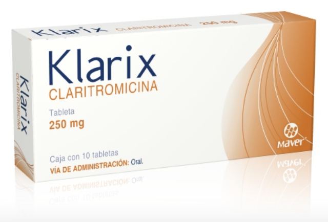 KLARIX c/10 TABS. 250 MG.