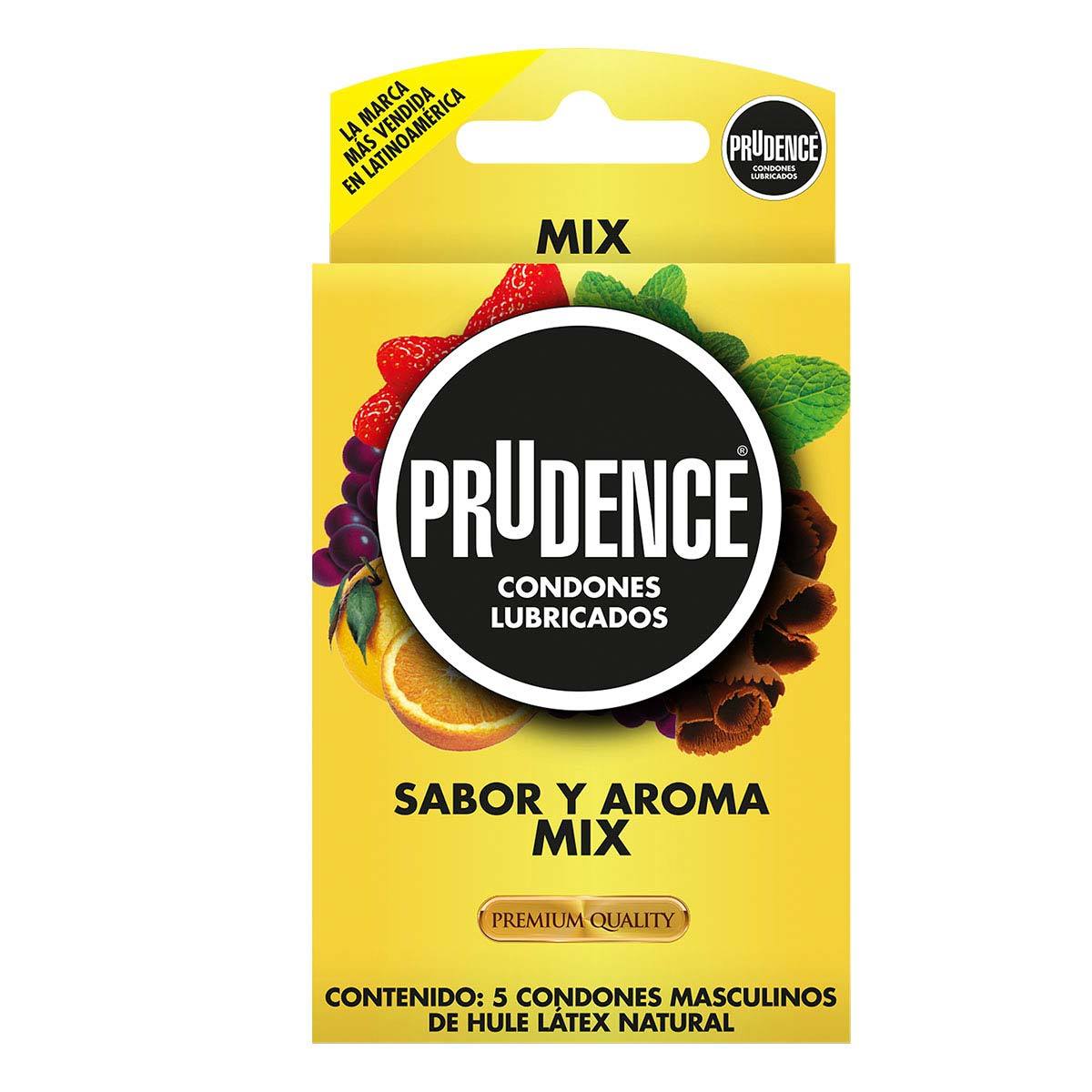 PRUDENCE Sabor y Aroma MIX Blister c/ 5 Condones.