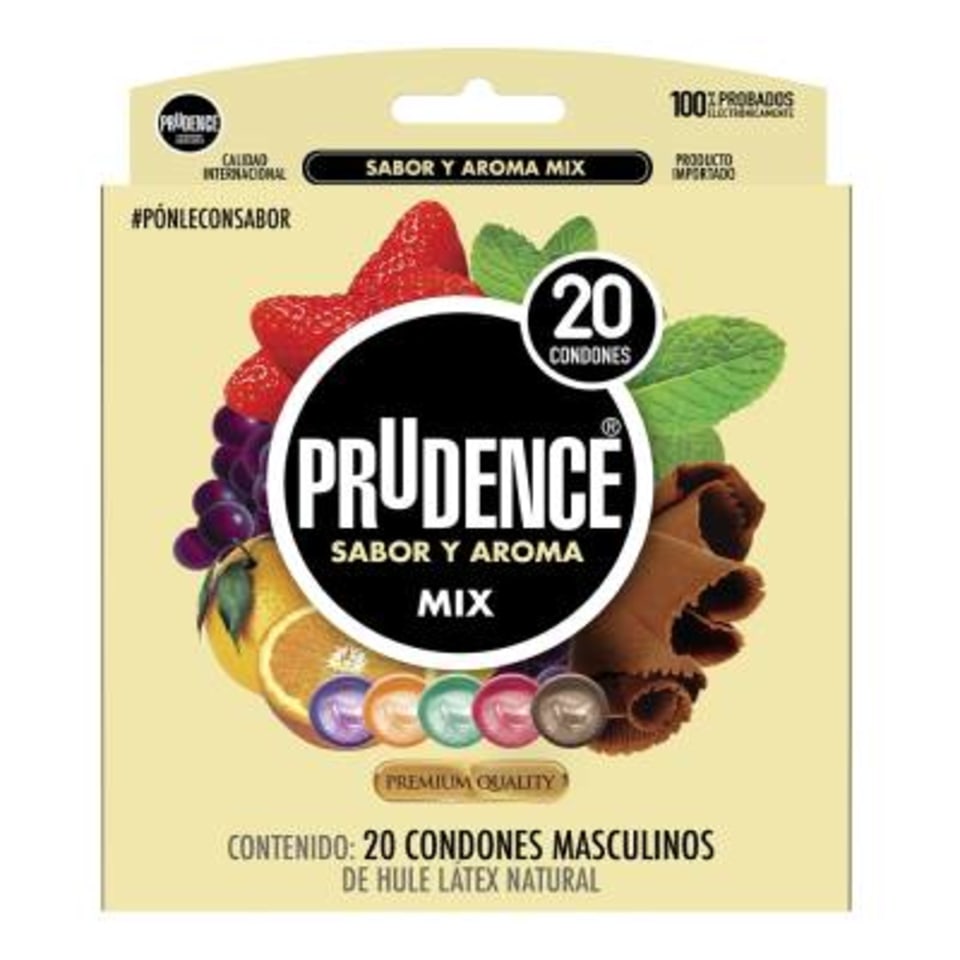 PRUDENCE Sabor y Aroma MIX Blister c/20 Condones.