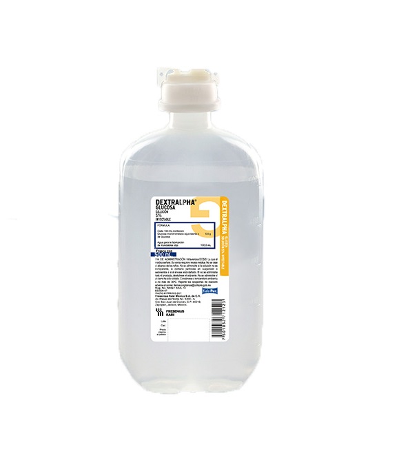 DEXTRALPHA Sol. Iny.  5% Frasco  500 ML.