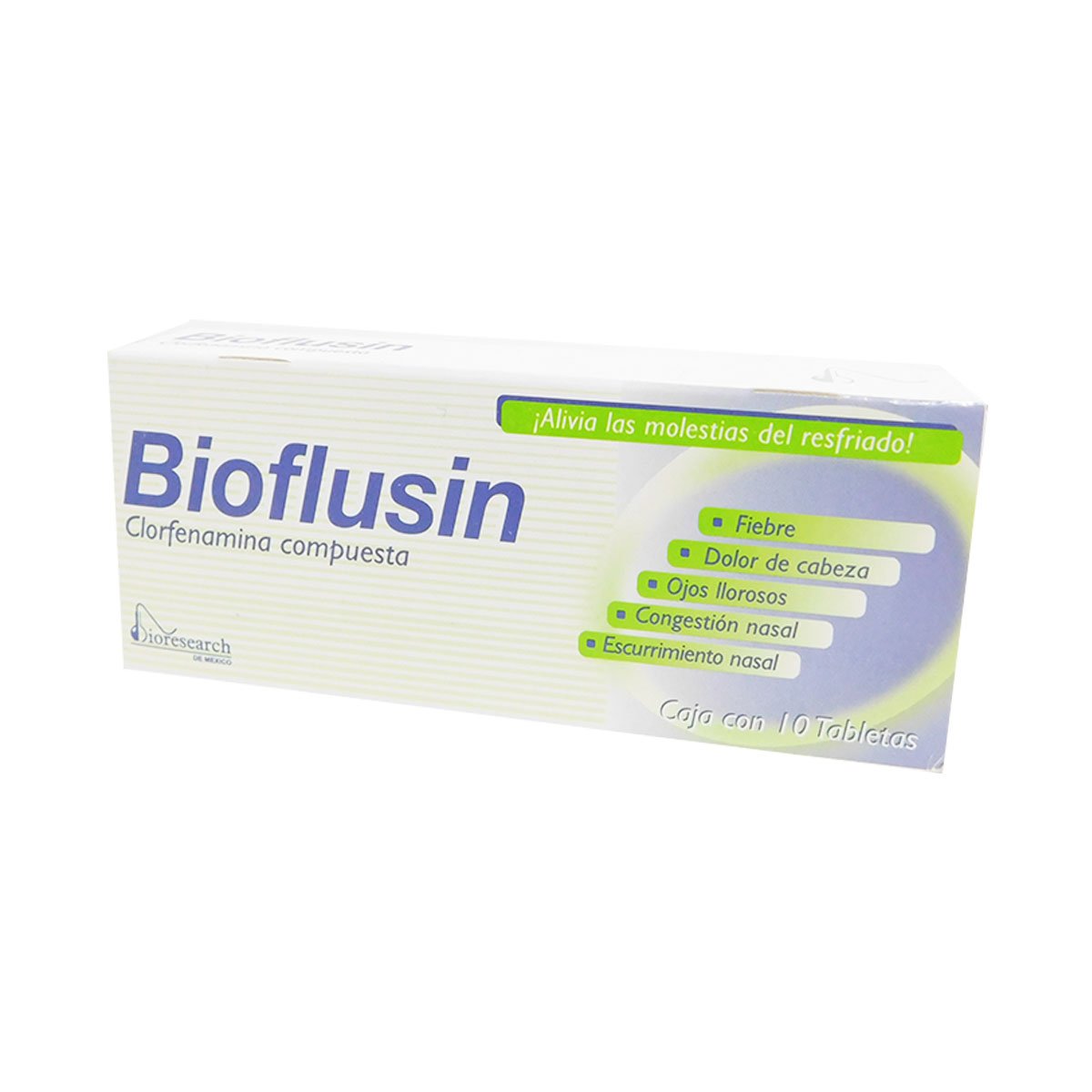 BIOFLUSIN c/10 TABS. 500/25/5/4 MG.