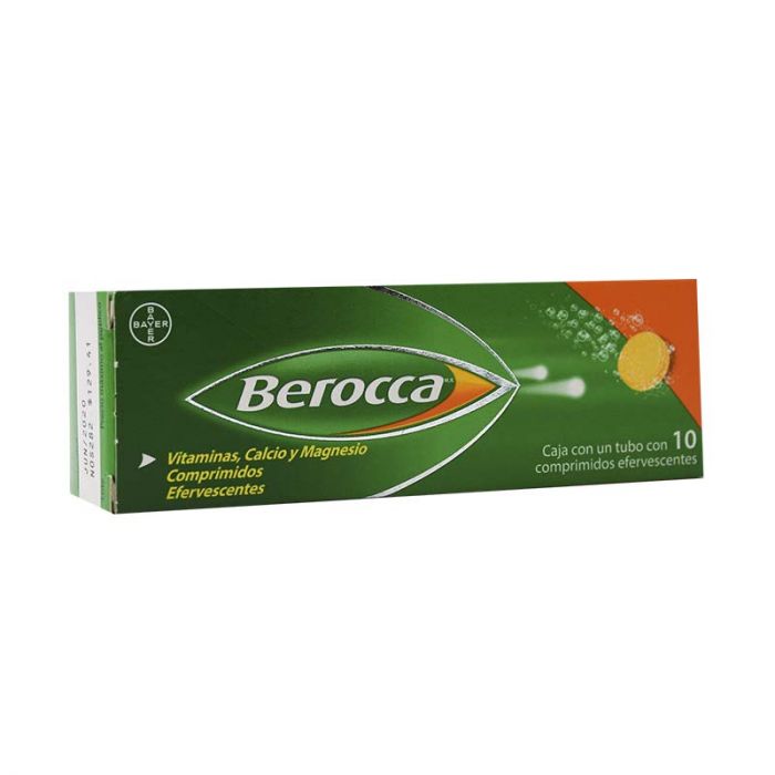 BEROCCA c/10 COMPS. EFERVESCENTES.