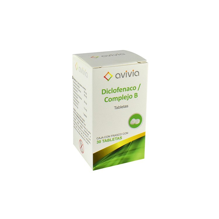 DICLOFENACO/COMPLEJO B (AVIVIA) C/30 TABS. 50/50/5