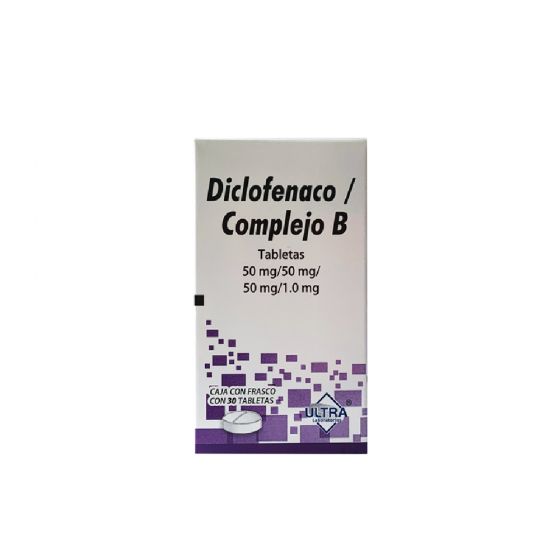 DICLOFENACO/COMPLEJO B (ULTRA) C/30 TABS. 50/50/50