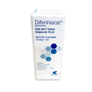 DIFENHISTAT Sol. Iny. c/1 FCO. AMP. 10 ML. 10 MG/1 ML.