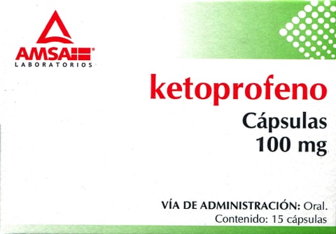 KETOPROFENO (Amsa) c/15 CAPS. 100 MG.