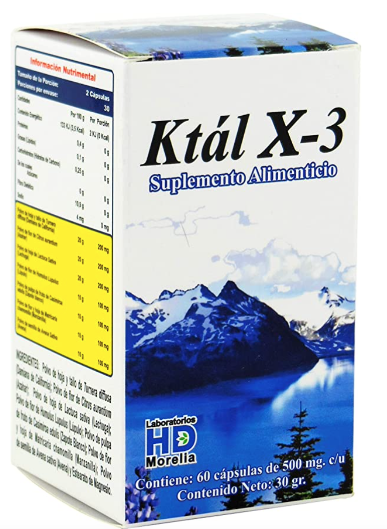 KTÁL X-3 c/60 CAPS. 500 MG.