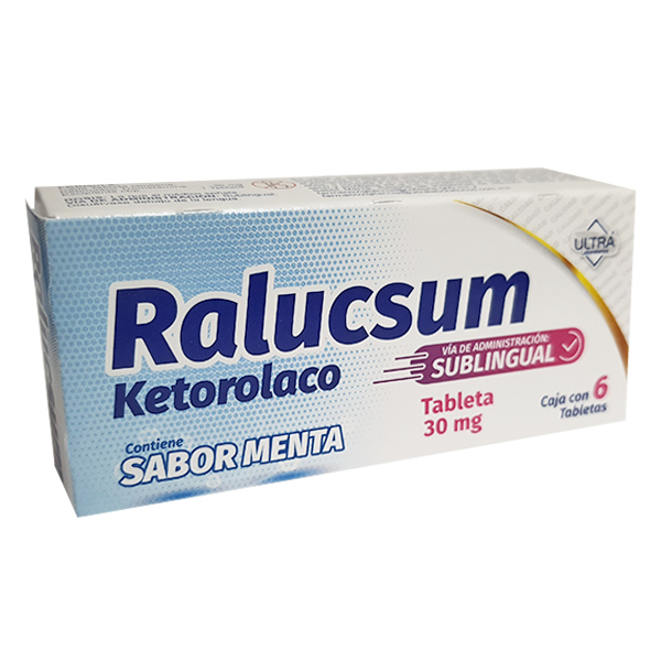 RALUCSUM c/6 TABS. SUBLINGUAL Sab. Menta 30 MG.