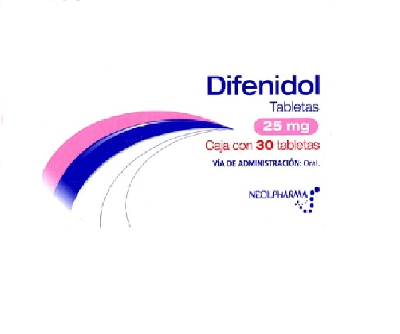 DIFENIDOL (Neolpharma) c/30 TABS. 25 MG.