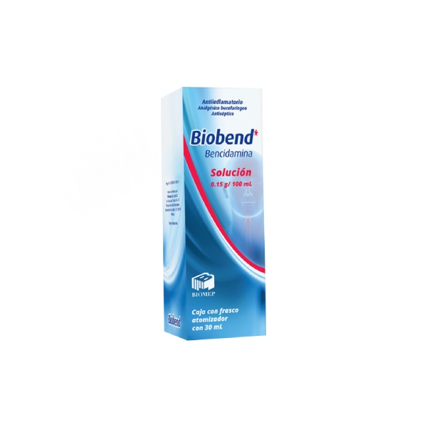 BIOBEND SOL. Bucofaringea Fco. Atomizador 30 ML. 0.15 G/100 ML.