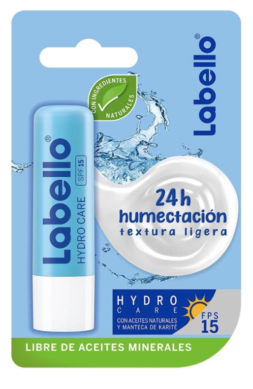 LABELLO 24H Protector Labial HYDRO CARE FPS 15 Blister c/1 PZA. 4.8 G.