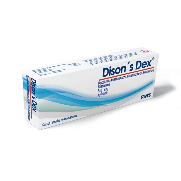 DISON´S DEX Susp. Iny. c/1 AMPTA. 5-2 MG/1 ML. y Jeringa.