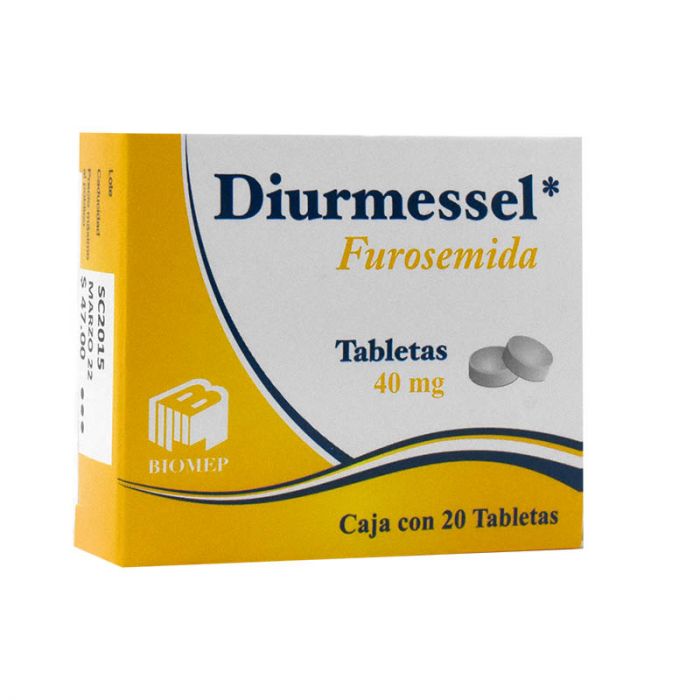 DIURMESSEL c/20 TABS. 40 MG.