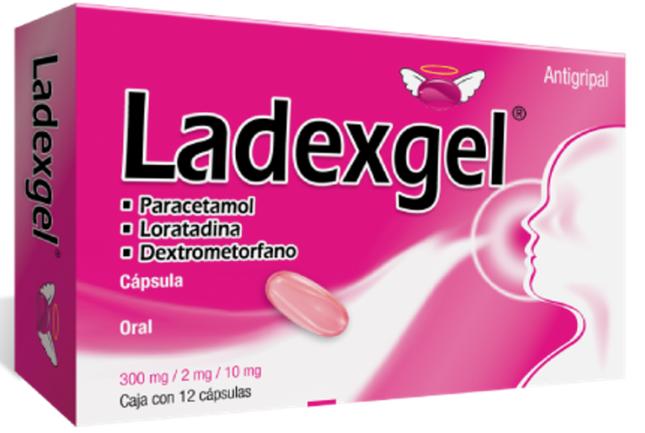 LADEXGEL C/12 CAPS. 300/2/10 MG.