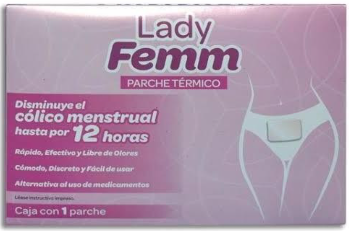 LADY FEMM Cja. c/1 PARCHE TÉRMICO.