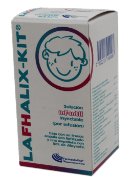LAFHALIX-KIT Sol. Iny. INFANTIL c/1 FCO. AMP. 5 ML. multivitaminico