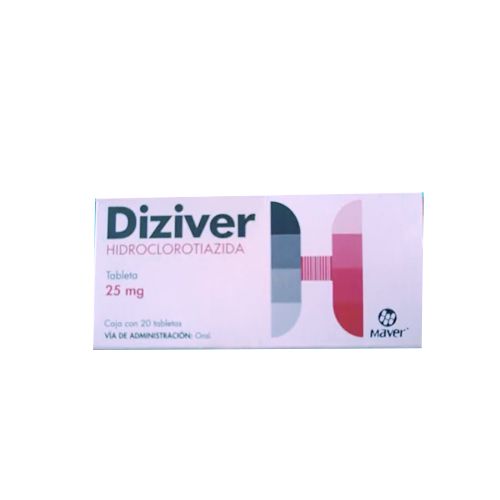 DIZIVER c/20 TABS. 25 MG.