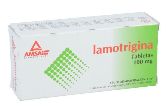 LAMOTRIGINA (Amsa) c/28 TABS. Mast/Dispble. 100 MG.