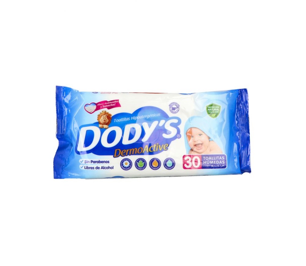DODYS DERMO ACTIVE (AZUL) TOALLITAS HÚMEDAS
